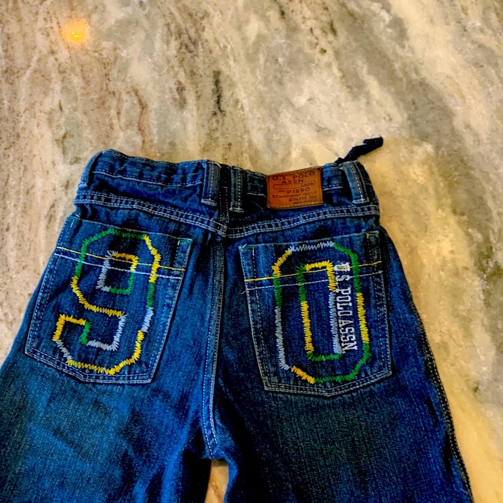 US Polo Assn. boys denim shorts.